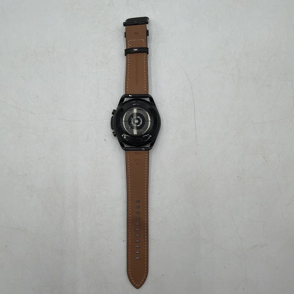 Samsung Galaxy Watch3 SM-R840 45mm Stainless Steel Case with Leather Strap
